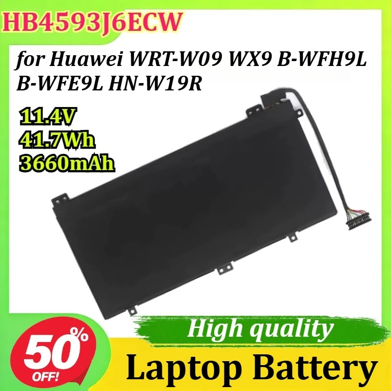 Фото Аккумулятор для ноутбуков Huawei HB4593J6ECW 11.4V 41.7Wh 3660mAh для моделей WRT-W09, WX9, B-WFH9L, B-WFE9L, HN-W19R №1