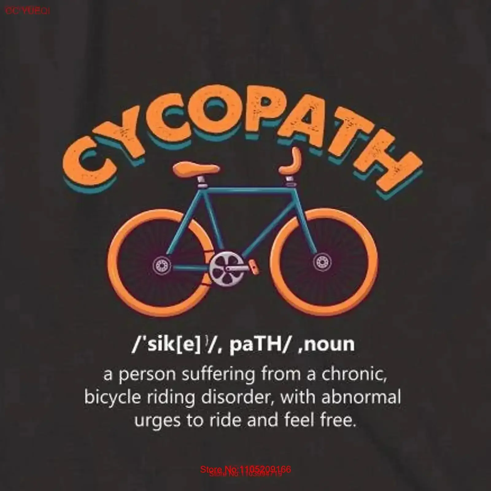 Фото Футболка Cycopath Definition на день рождения, Рождество, день отца, день, велосипед, любовник, забавный велосипедный ID 654, винтажный стираный графический модный мужской костюм №1