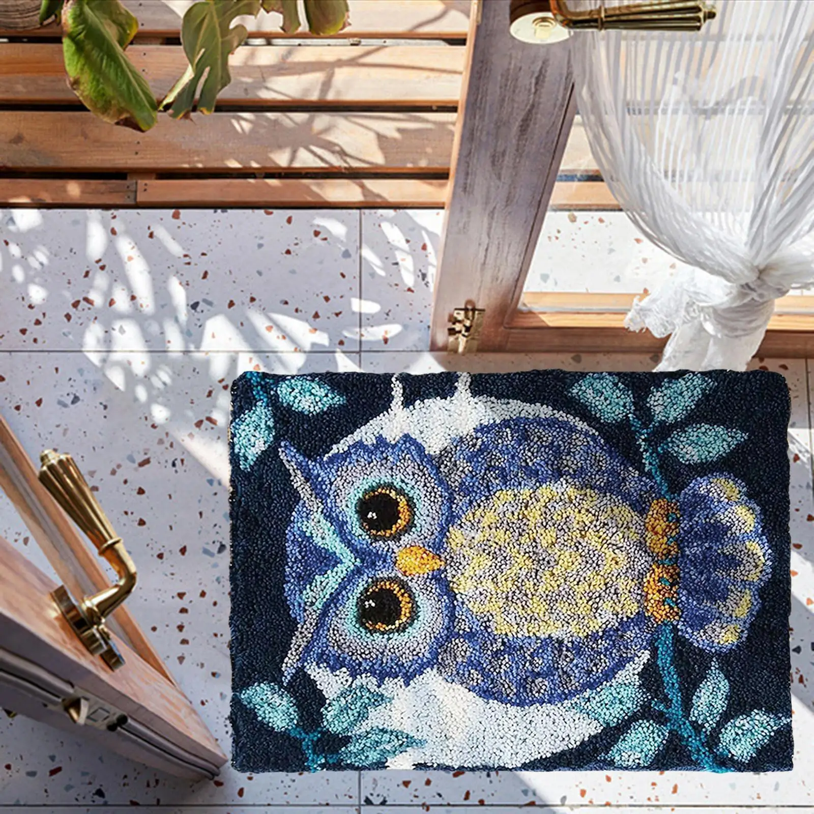 

Owl Latch Hook Craft DIY Rug Carpet Needlework Home