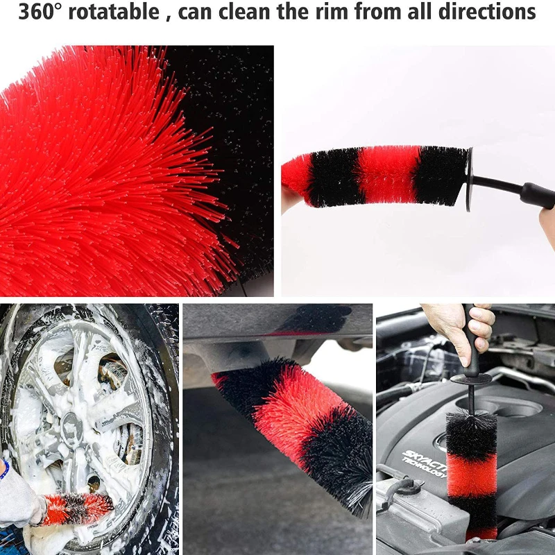 9 шт. щётка для чистки автомобиля с длинной ручкой