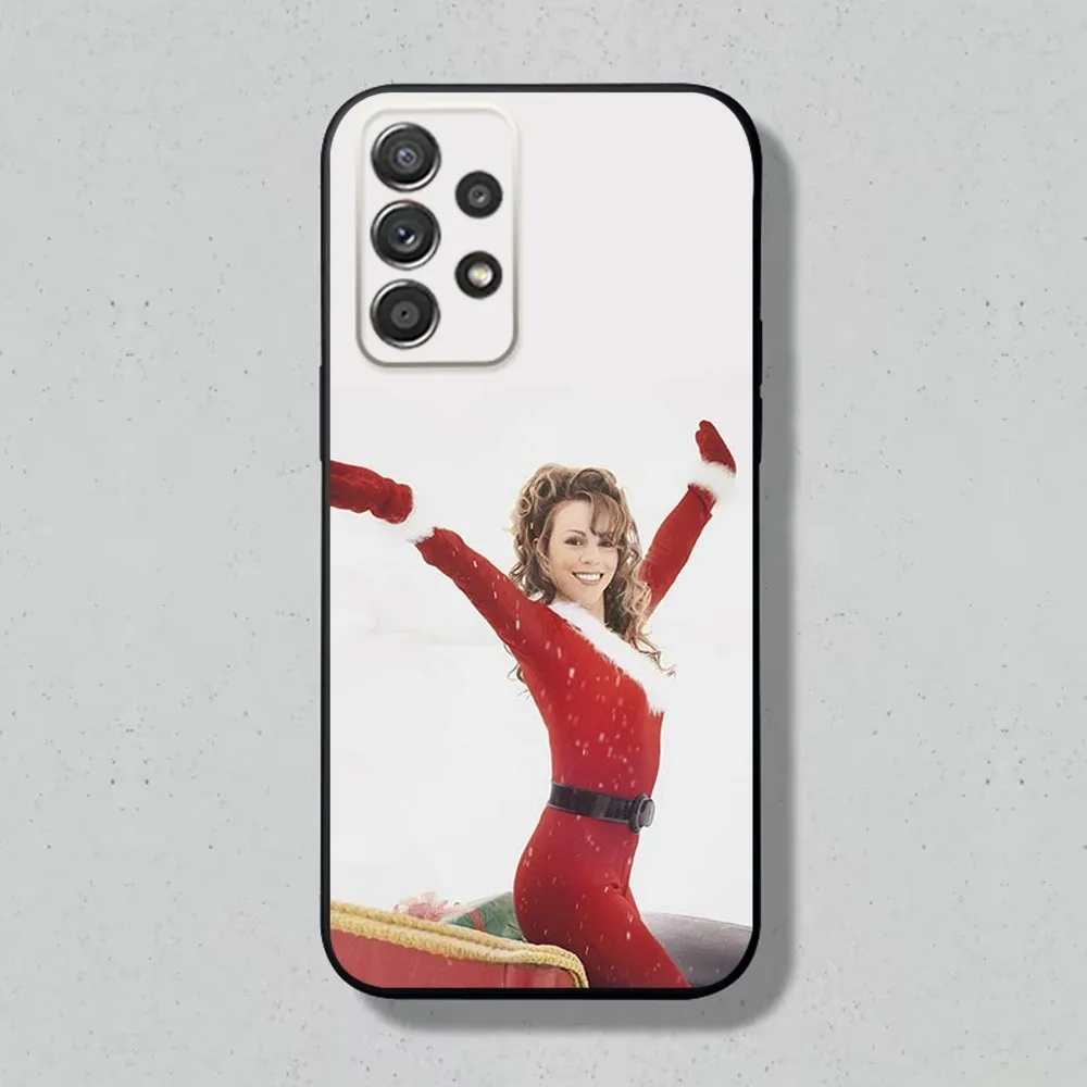 Рождественский чехол для телефона Mariah Carey Samsung S24 S23 S22 S21 S20 S10 S10E S9 Plus FE Note 20 Ultra 10 9