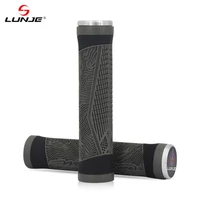 lunje bicycle handlebar grips silicone shockproof mtb bicycle handles non slip mountain bike grips outdoor cycling equipment