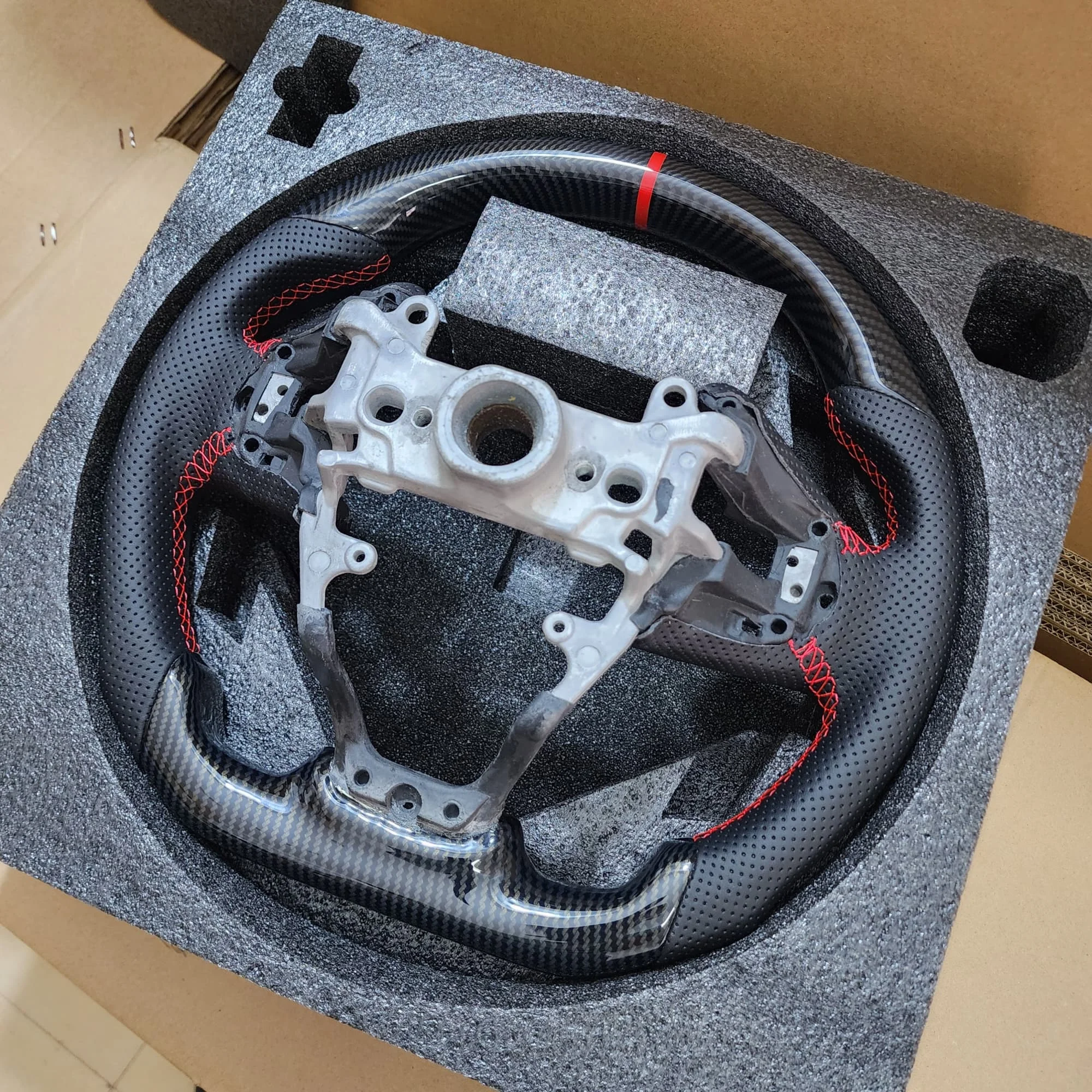 Рулевое колесо Hydro-Dip из углеродного волокна для Honda Civic FC FK8 Type R North America Spec 2016-2021