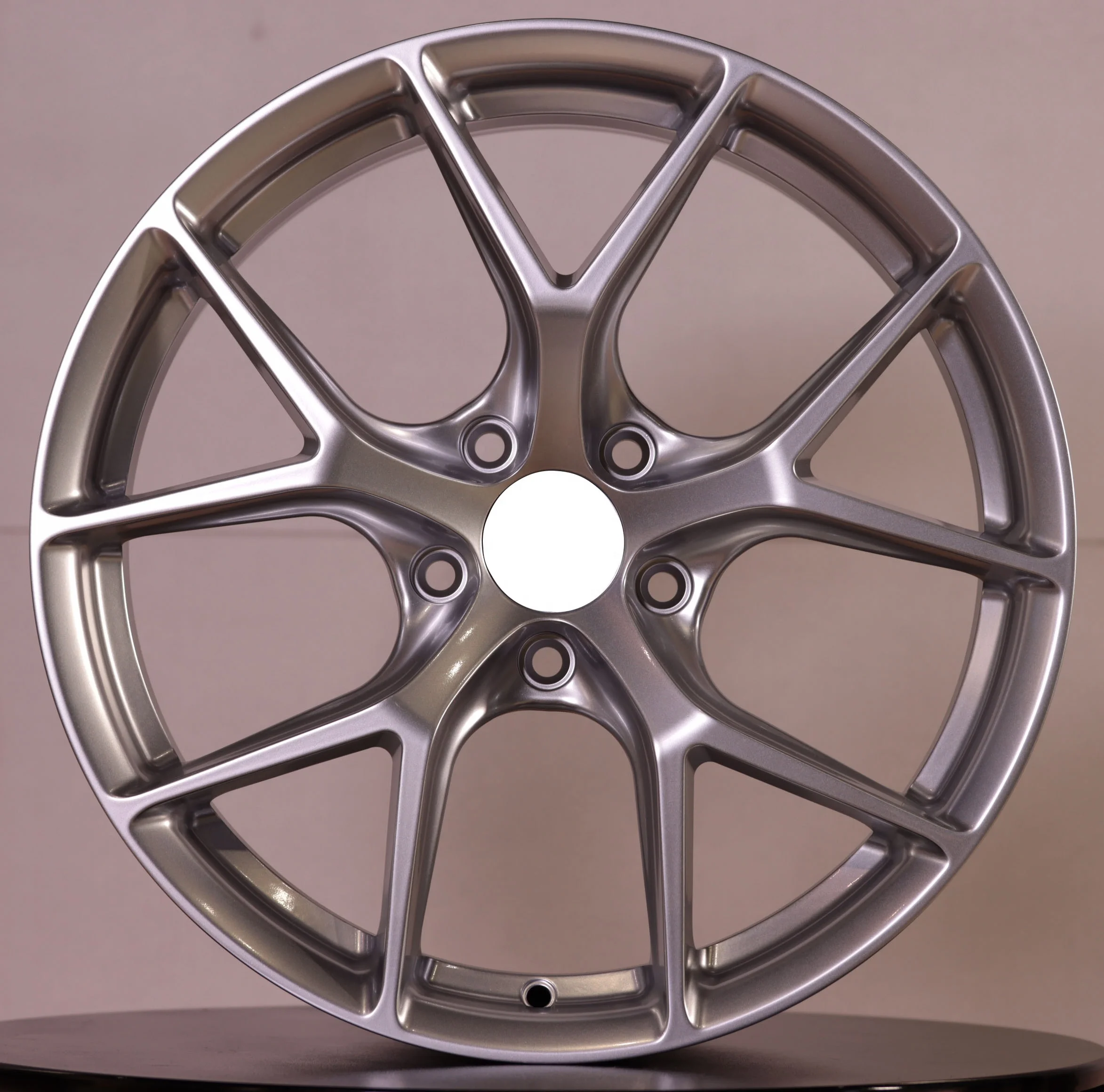 Кованые спортивные диски 8.0J 30mm ET 100mm PCD, глянцевые черные, глубокий конкейв, сверхлегкие, из сплава 6061-F, пожизненная гарантия (art.: 3920db5286500) - 3920db5286500