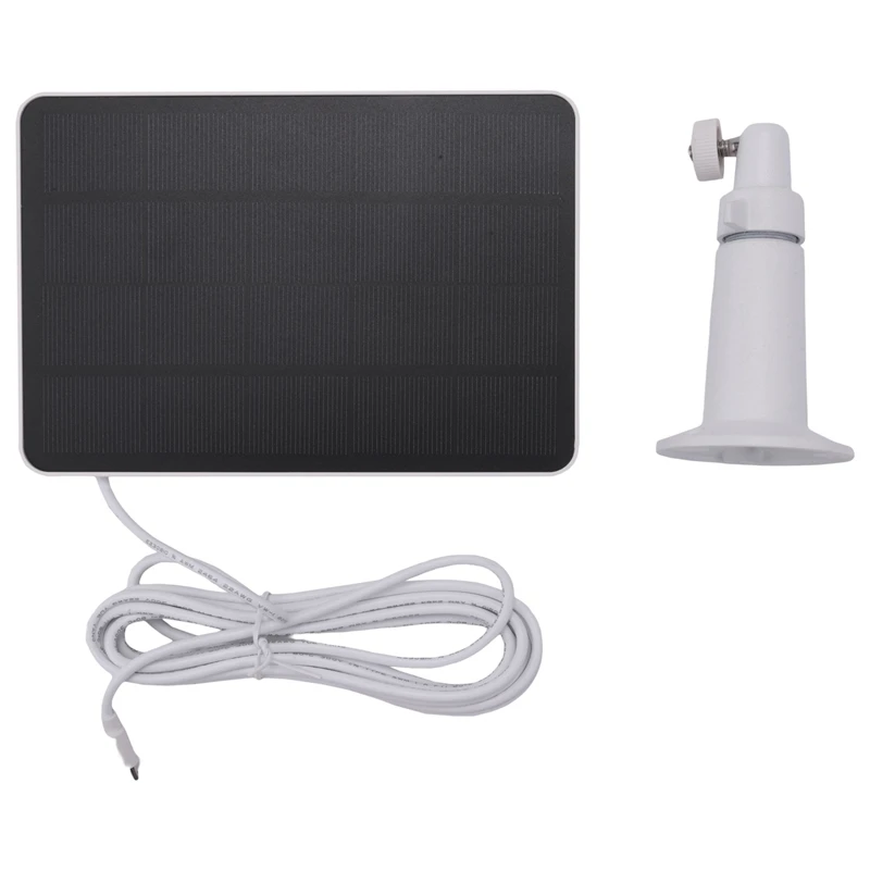 

Solar Panel Power Supply For Wireless Outdoor Waterproof Security Camera Non-Stop Charging