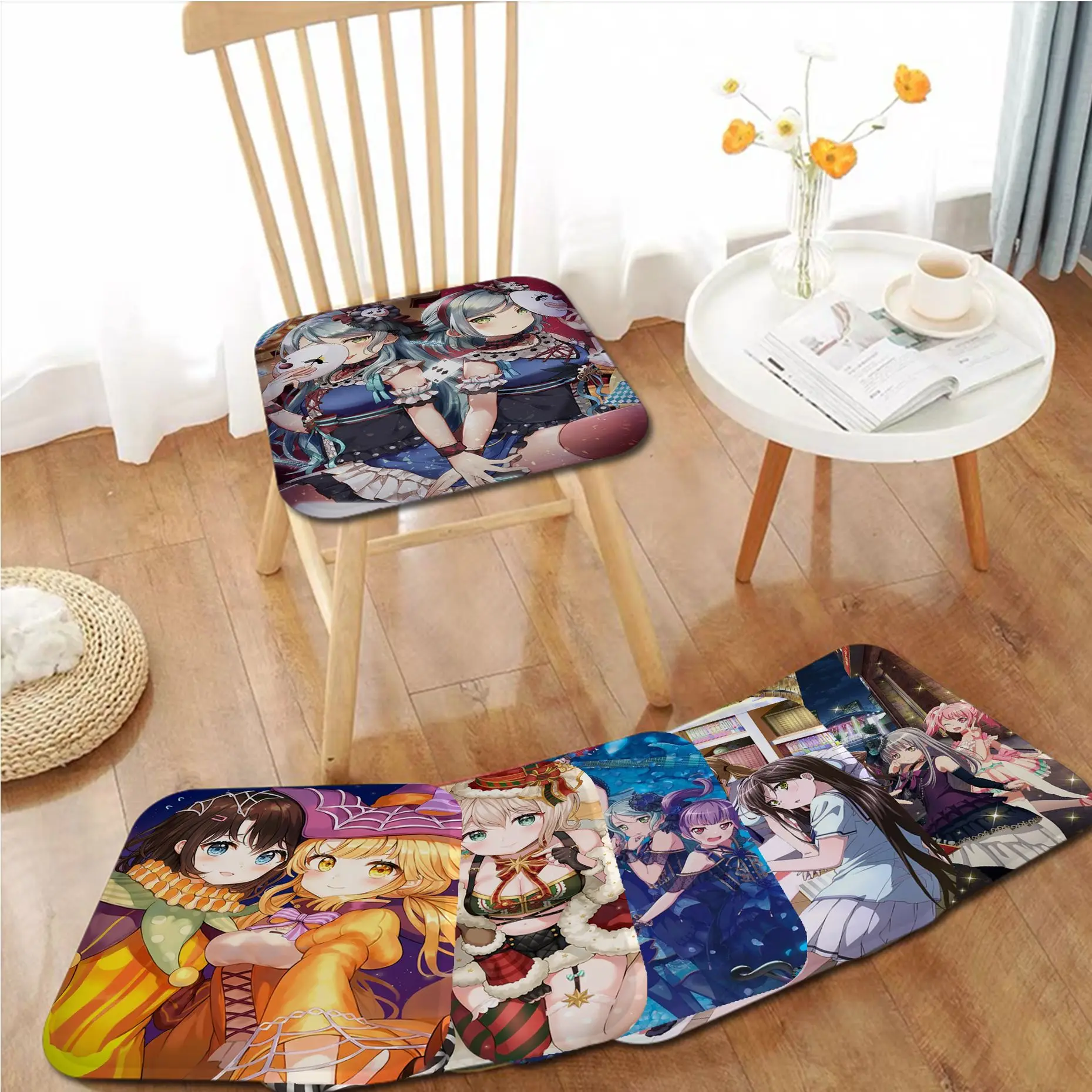 

Anime BanG Dream Square Plush Cushion Home Back Cushion Soft Comfortable 50x50cm Cushion Pads