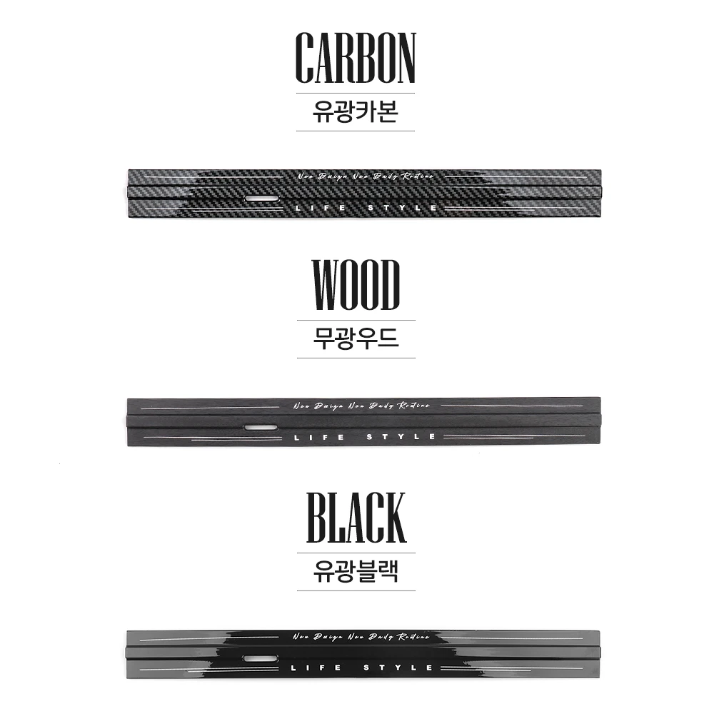 

RHD! Для Hyundai Santa Fe MX5 2024 2025, отделка приборной панели автомобиля, полосатая приборная панель, декоративная одна крышка выхлопного отверстия с левым рулем/правым рулем