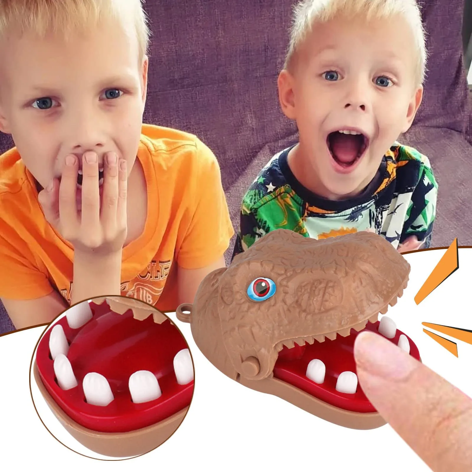 

Игрушки для детей, мини брелок, игрушка-кусающая крокодила на палец, Интерактивная Веселая игрушка для родителей и детей, забавные подарки, ...