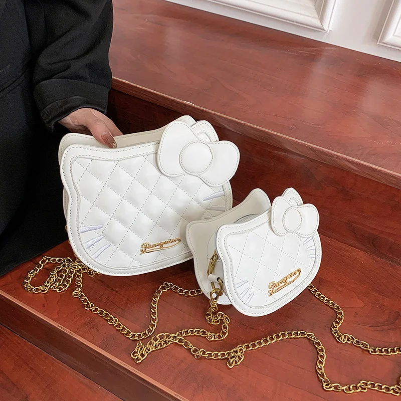 

Hello Kitty Shoulder Bag Handbag Sanrio Cartoon Purses Crossbody Bag for Women Wallet Coin Purse Kawaii Valentine's Gifts