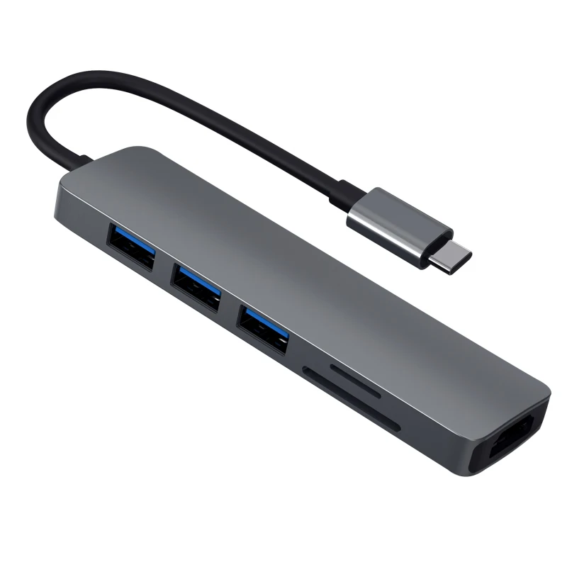 

7 In 1 Usb Hub 3.0 Aluminum Desgin Type C 4 In 1 Usb Hub with 3.1 Power Usb-c Laptop Mutil Function Adapter