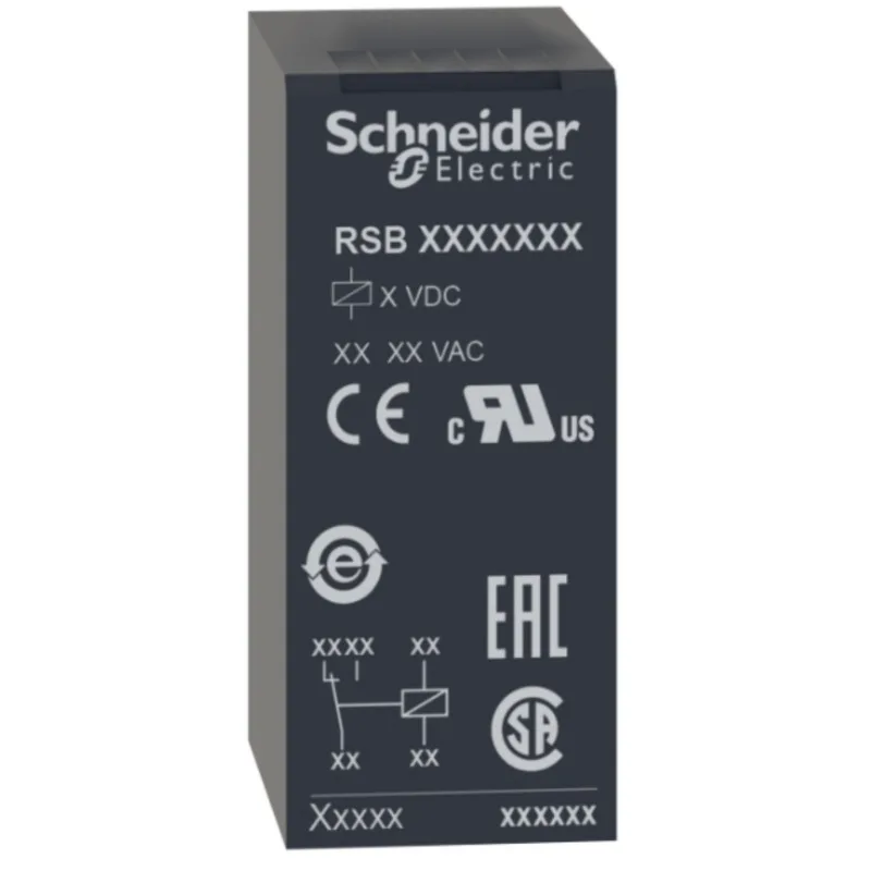 Реле Schneider RSB2A080BD 24В 2NO+2NC 8А