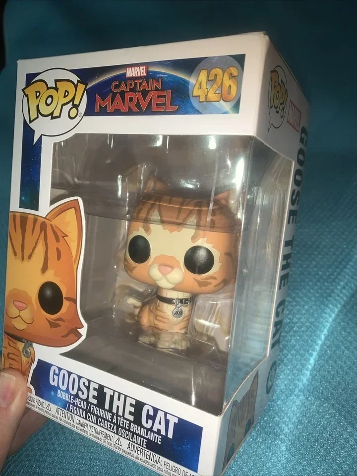 Фото Коллекционная виниловая фигурка Funko Pop 426 Goose Flerken The Cat That Ate Tesseract Captain Marvel MCU, подарок для любителей кино №4