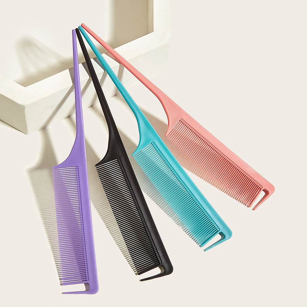 

1pc Plastic Hair Coloring Dye Salon Brush Comb Hairdressing Tinting Brush Application Pro Hair Styling Tools New Barber Hair Car