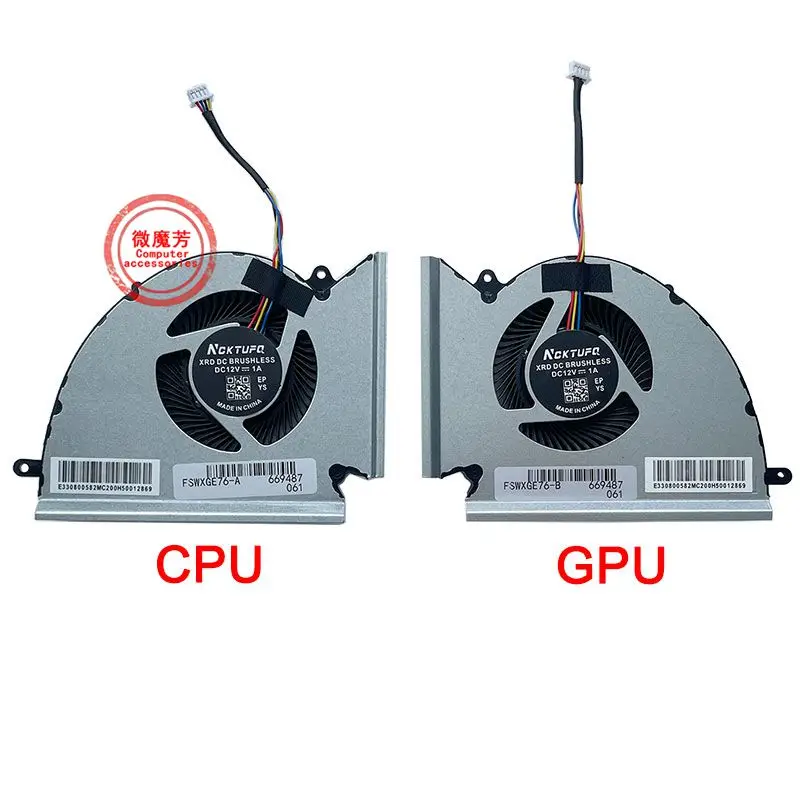 Новый вентилятор охлаждения ЦП для MSI GP76 GE76 WE76 PABD1A010SHL N451 N452 MS-17K3 17K2 17K1