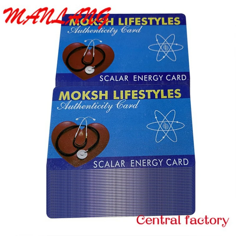 Карточка с отрицательными ионами и скалярной энергией ith iподтверждает Sta