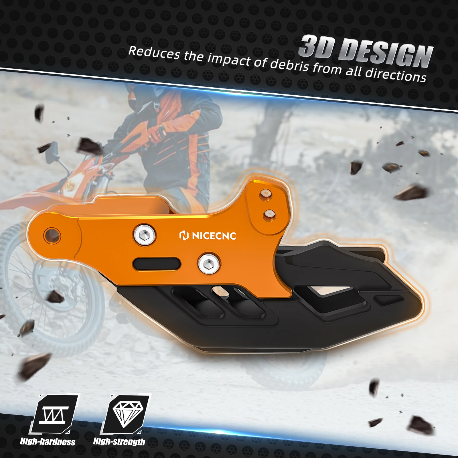 Направляющая цепи мотоцикла для KTM 690 Enduro/SMC R 2008-2024 790 890 Adventure 19-2023 250 390 Husqvarna Enduro 701