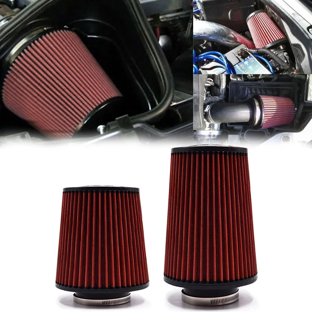 

Universal Air Filter 76mm 3 Inch Hight 160mm 240mm Flow Cold Intake Filter Induction Kit Sport Power Mesh Cone Breather Filters
