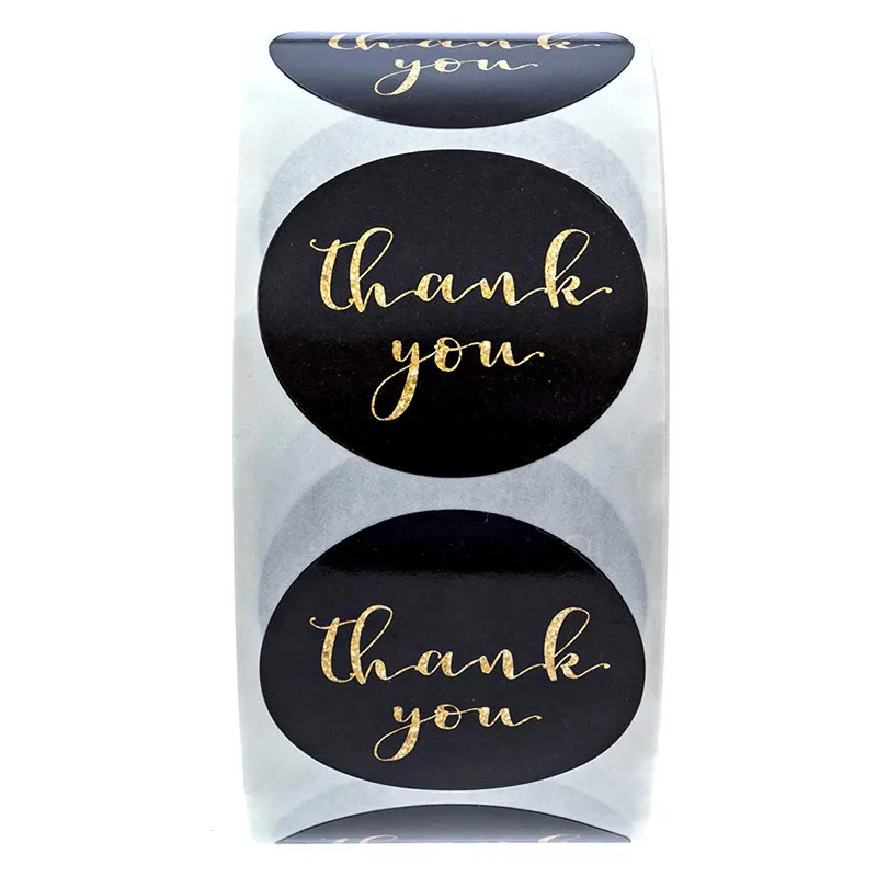 

Золотые наклейки "Thank You", бумага