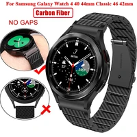 carbon fiber watchband for samsung galaxy watch 4 classic 42mm 46mm fine strap lightweight correa for galaxy watch 4 40mm 44mm