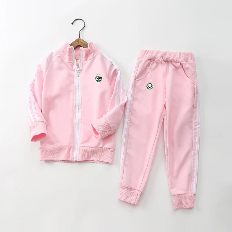 

Maccabi Haifa jackets set Children's 2pcs Set suit sportswear Print 2-13Y Boy Girl Children Tracksuit Kids Casual jacket +Pants