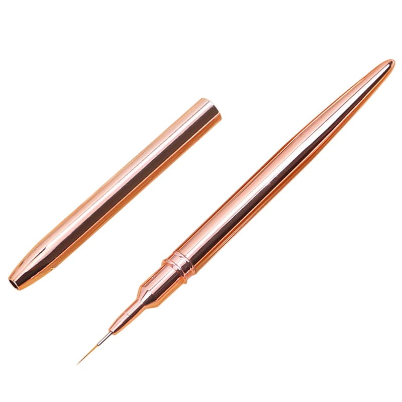 

9 мм кисть для подводки ногтей розовое золото дизайн ногтей полоски тонкие длинные линии точечный рисунок ручка для рисования Гель-лак Инструменты для маникюра