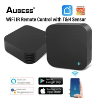 aubess wifi temperature humidity sensor ir remote control app voice control infrared smart home automation alexa google home