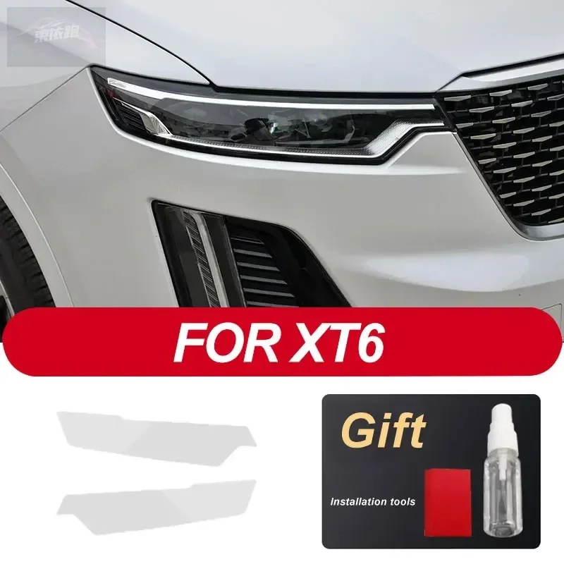 

Для Cadillac CT6 XT4 XT5 XT6 XTS ATS аксессуары 2 шт. защитная пленка для фар автомобиля прозрачная черная наклейка из ТПУ