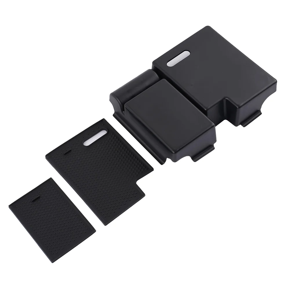 

Parts Center Console Organizer Tray Storage Box 2011-2017 For Land Rover Non-Slip Mats ABS Plastic Accessories Black Evoque L538