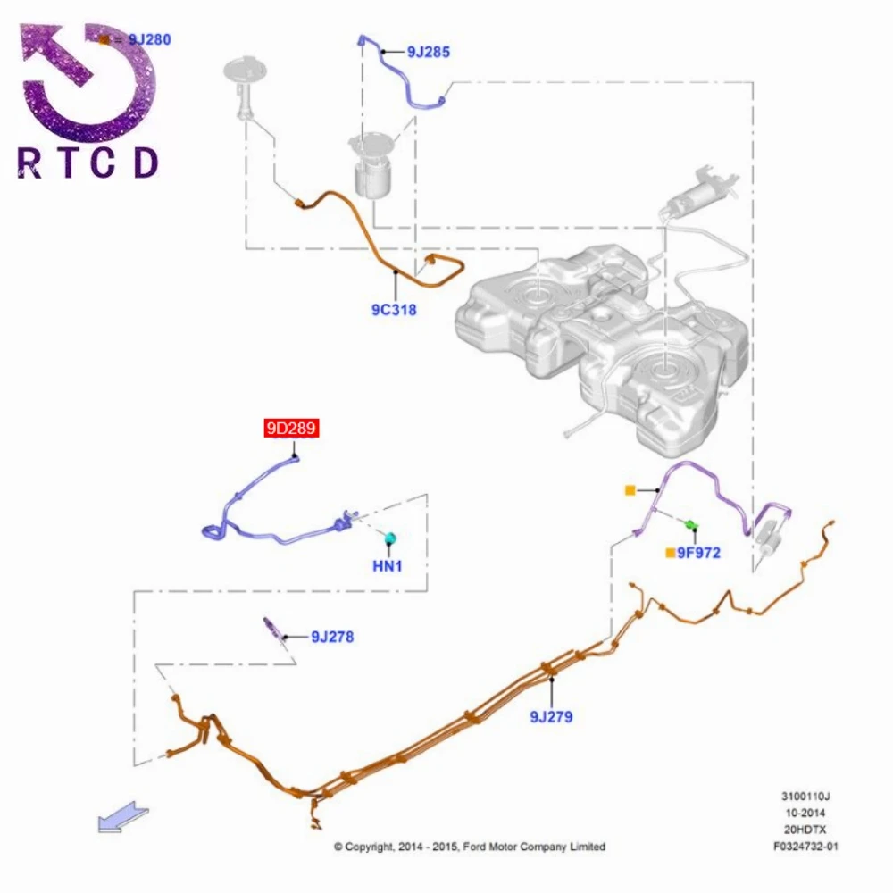 Для Ford Mondeo Sharp Edge Fusion топливный паровой сепаратор в сборе