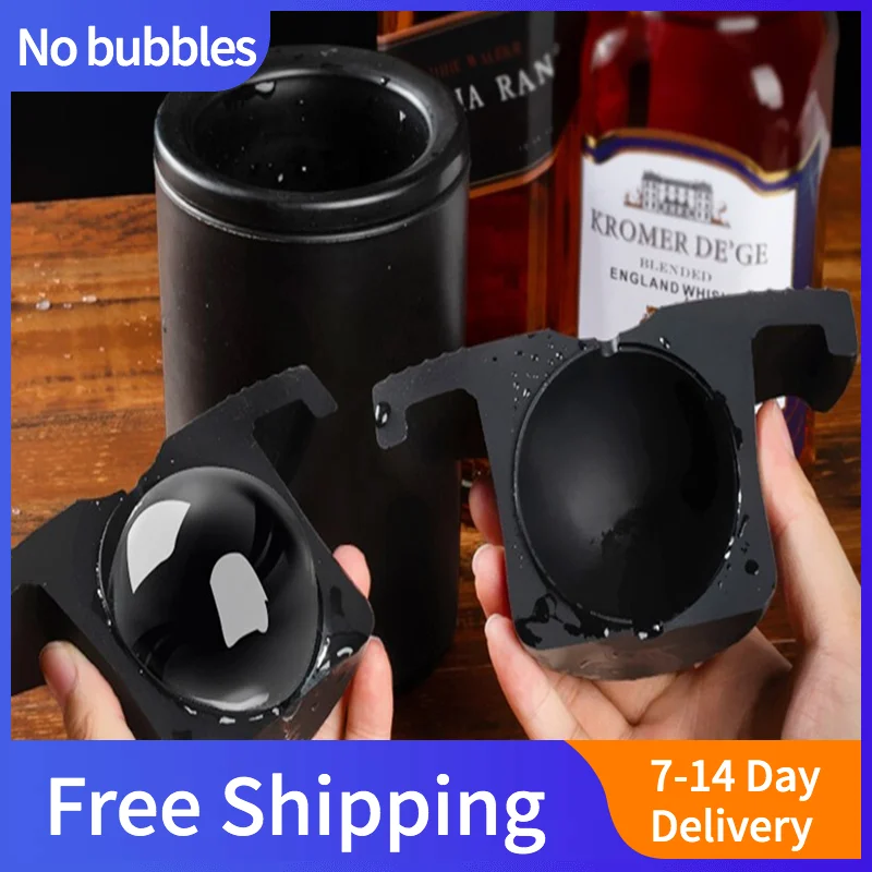 

1PC Crystal Clear Ice Ball Maker Ice Cube Maker Spherical Bar Whiskey Tray Mould Bubble-Free Diamond Skull Rose Ice Box Mold