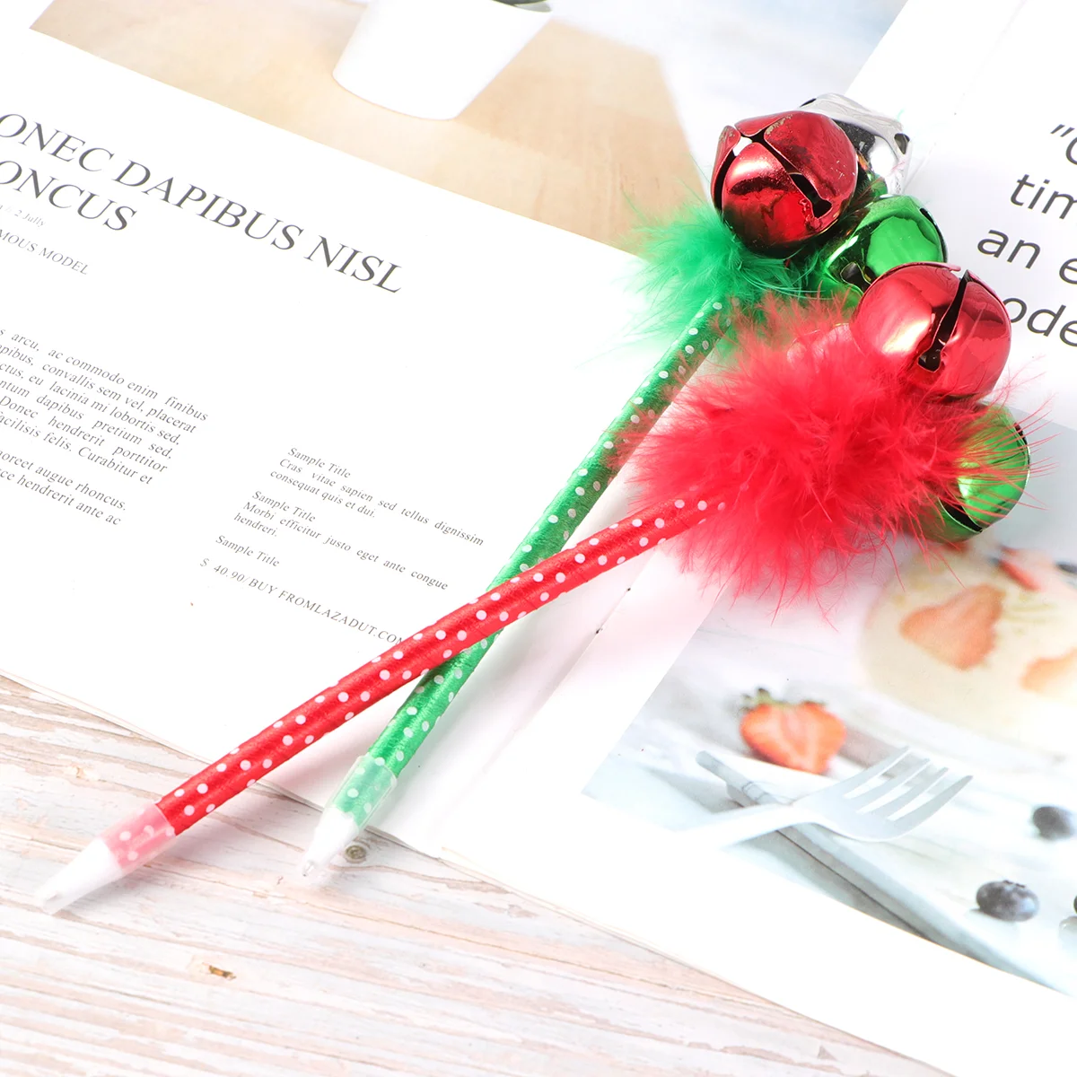 

Pen Pens Christmas Xmas Ink Writing Home Office School Supplies Stationery Decorations Party Favors Gift Bell Jingleballpoint