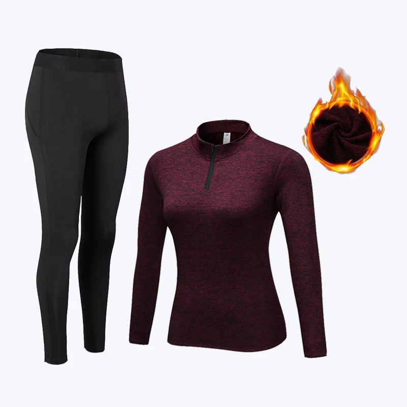 Winter Women's Thermal Underwear Sets Quick Dry Anti-microbial Thermo Underwear Warm Long Johns Clothes