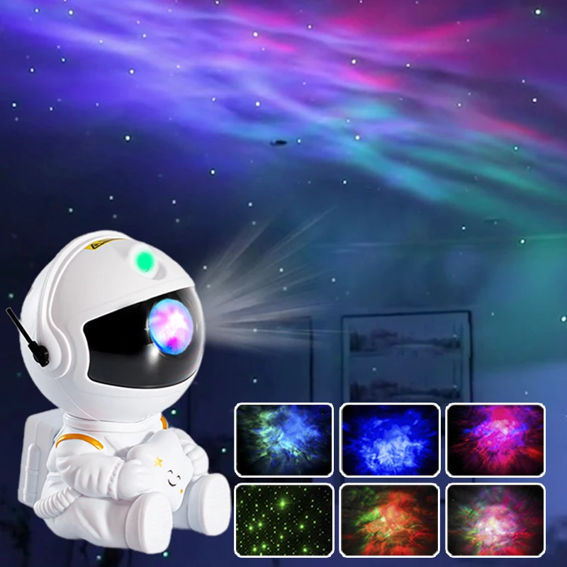 

Звездный проектор Galaxy, звездное небо, Звездный ночник, астронавт, положение сидения, домашний декор, декоративное украшение для спальни, под...