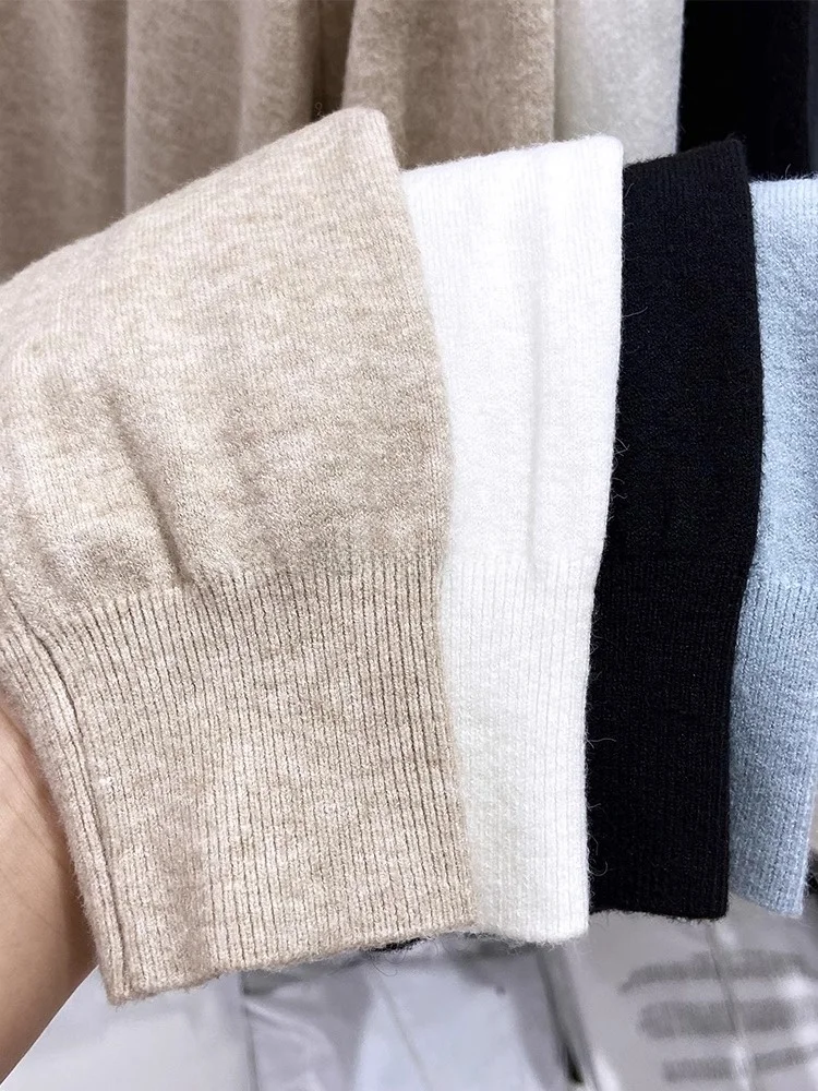 Европейские товары вязаный женский свитер 2024 осень и зима новый французский