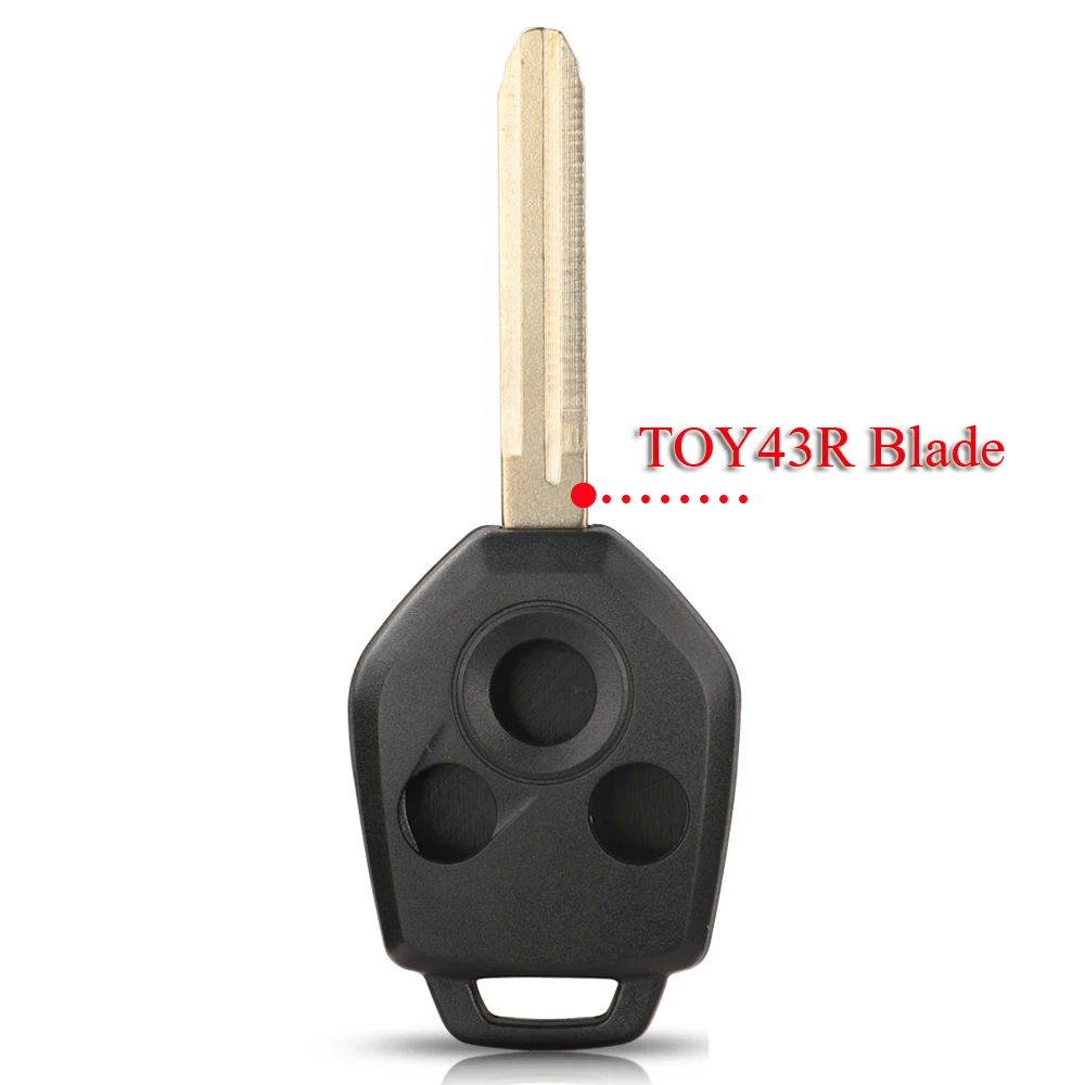 

Jingyuqin корпус автомобильного ключа дистанционного управления 3 кнопки для Subaru Forester Outback Legacy 2008- 2014 запасной чехол-брелок для ключей