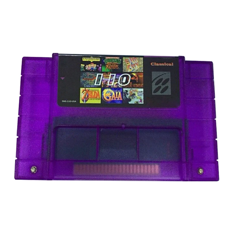 

Super 110 In 1 Game Video Game Cartridge for SNES Combination Card
