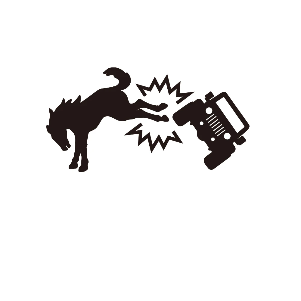 

Забавные наклейки на бампер автомобиля «Bucking Kicking», наклейки для Ford Bronco, водонепроницаемые высеченные украшения