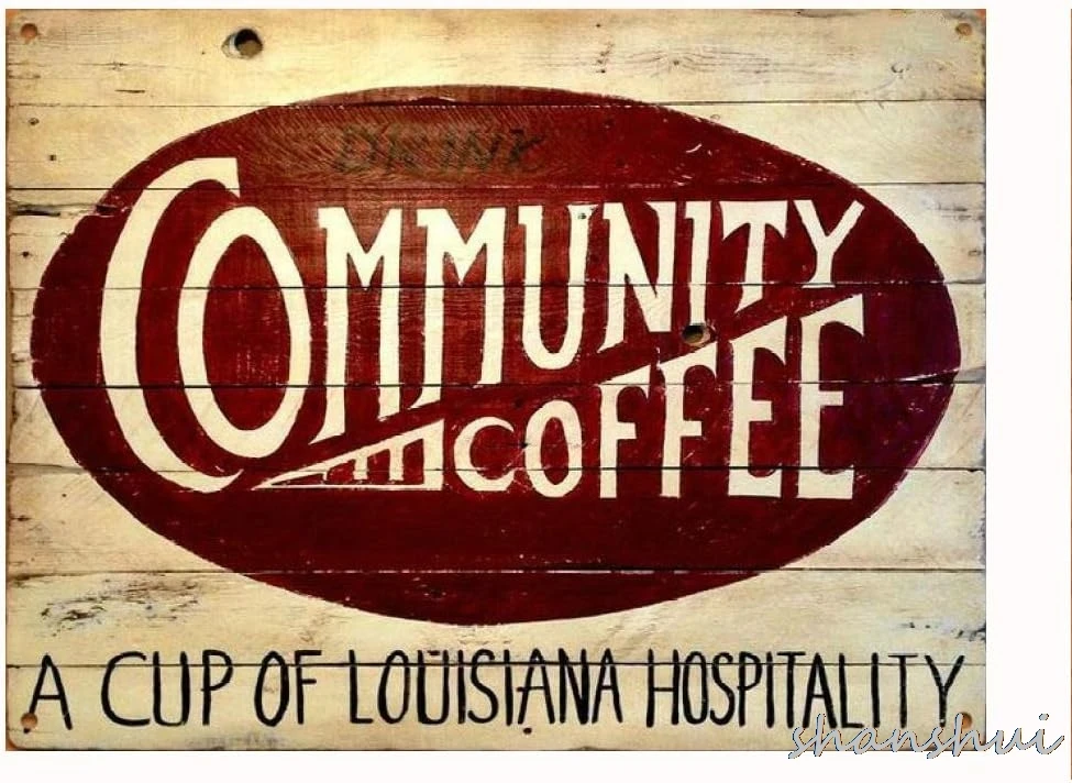 Оловянный знак сообщества кофейная кухня Новый Орлеан настенная отделка