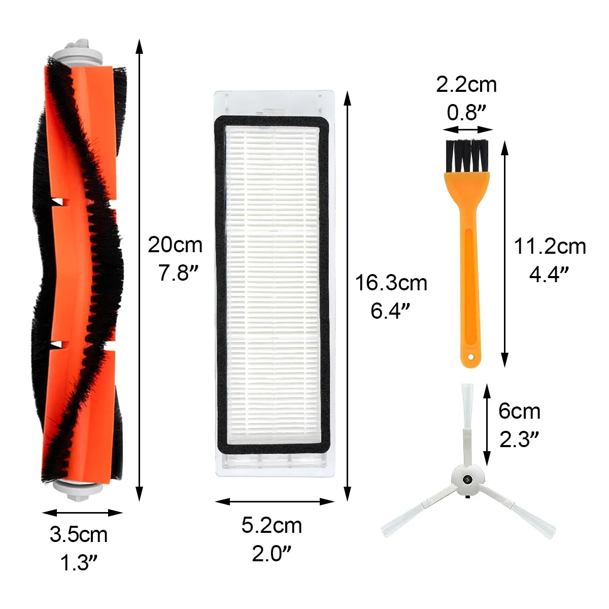 Фильтр НЕРА Для робота-пылесоса Roborock S5 S50 Max Mi Швабра боковая щетка для Xiaomi Mijia 1 1s