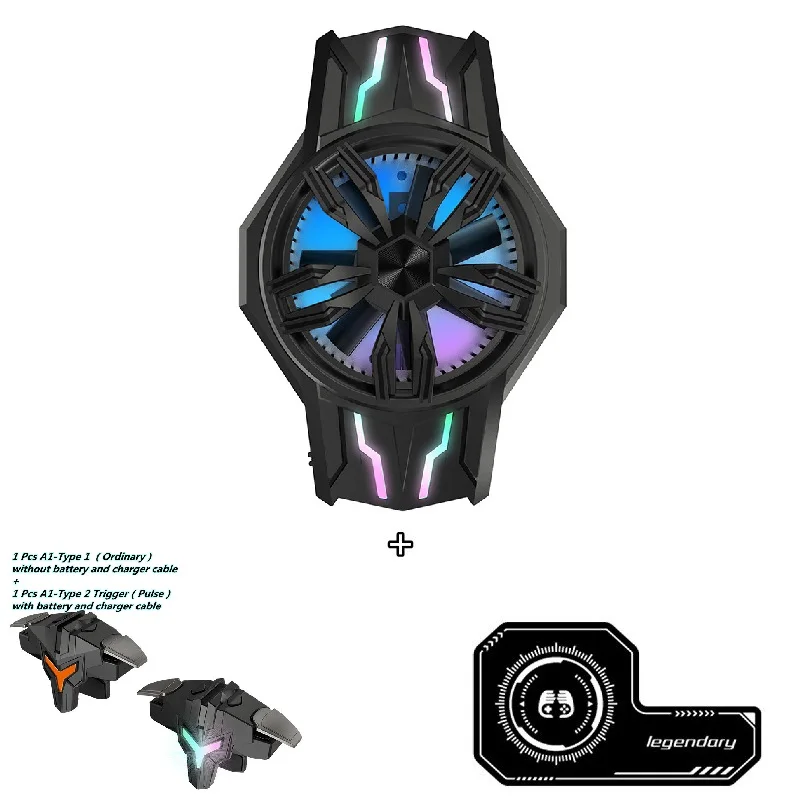 

Mobile Phone Semiconductor Radiator for PUBG Live Game Cooler Back Clip Cooling Fan for IOS Android TypeC Port Cool Heat Sink S1