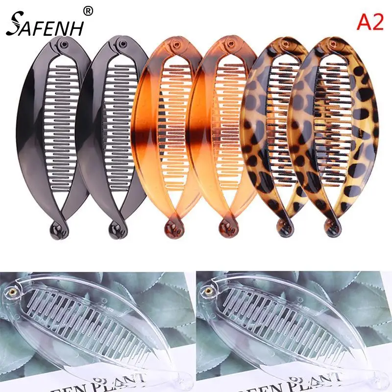 

Multi-Sizes Fish Shape Hair Claws Clips Ponytail Holder Banana Barrettes Hairpins Hair Accessories For Women Clips Accessories