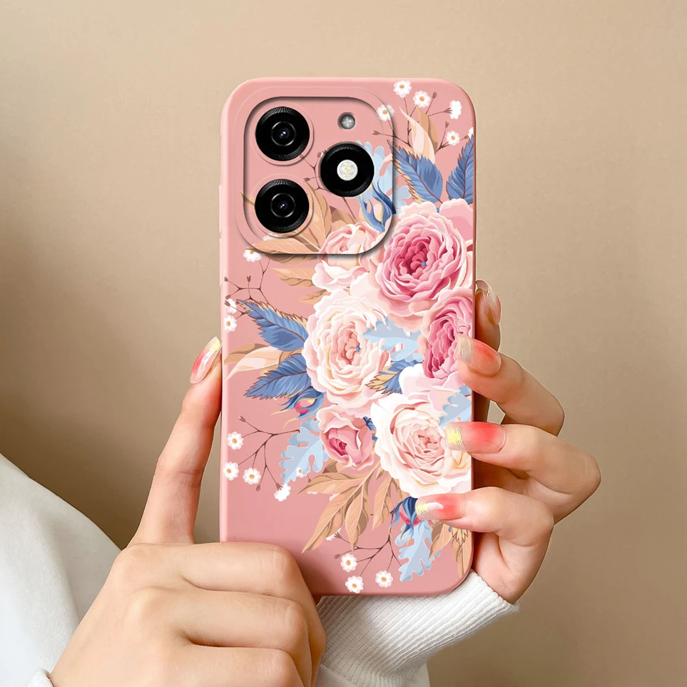 Чехол для Tecno Spark 20 KJ5 20C BG7n мягкий силиконовый чехол с милым динозавром