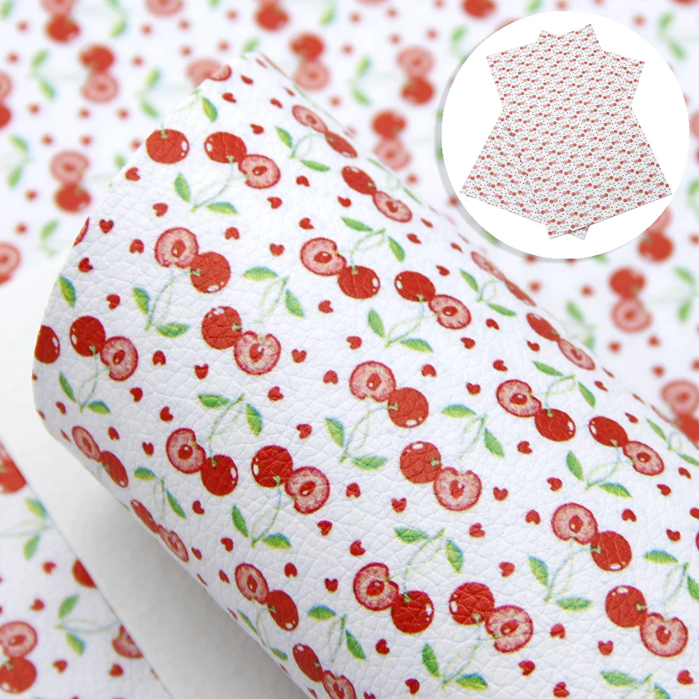 Листы из искусственной кожи с рисунком личи ананаса 20 х33 см |