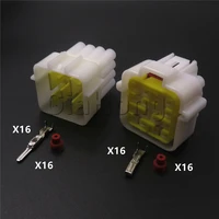 1 set 16 ways auto parts fw c 16m b fw c 16f b car sealed wire socket automobile male female docking cable adapter