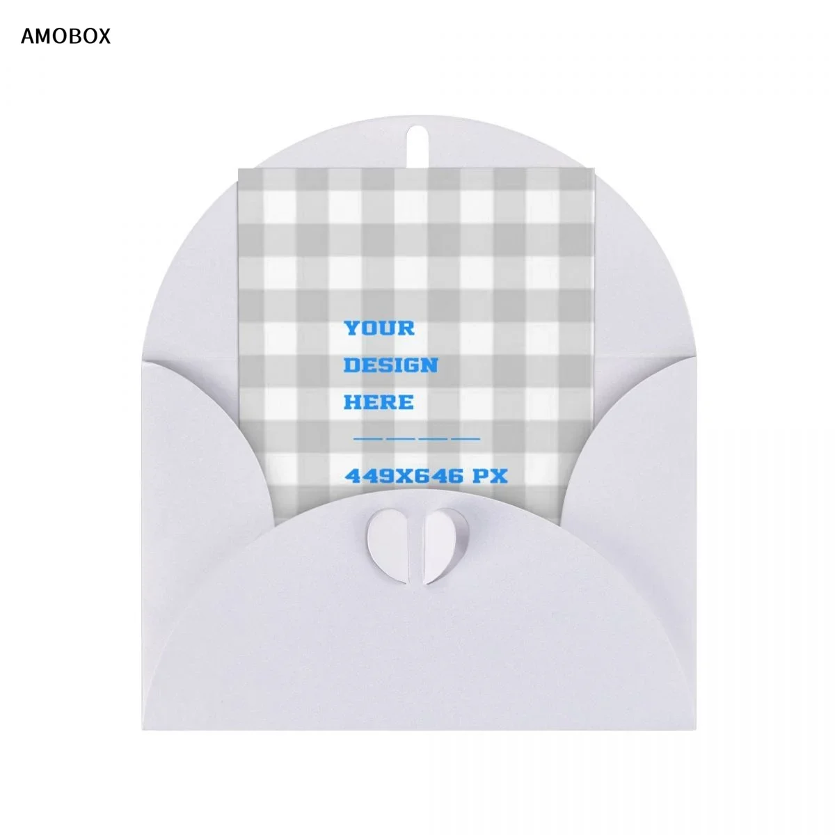 AMOBOX-Индивидуальные пустые открытки с конвертами рождественские поздравительные