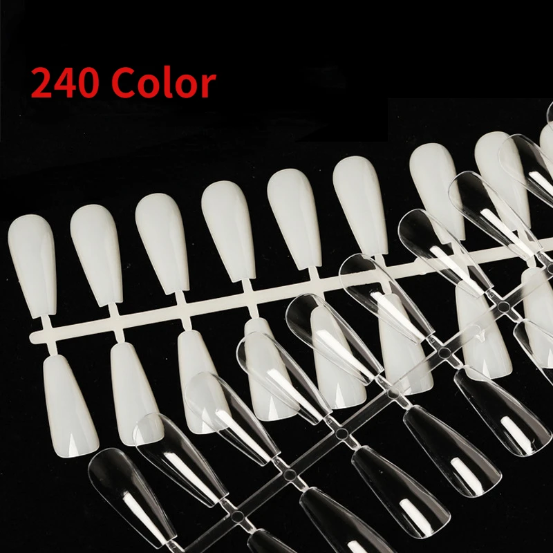 

240 Color Water Drop Almond Nail Art Practice Nail Piece Nail Polish Model Color Contrast Color Board Color Card Display Board