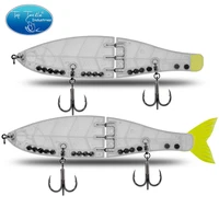 unpainted swimbait diy fishing lure jointed bait slow sinking 200mm240mm280mm topwater section swimbait bass