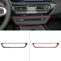 for 2017 2020 bmw z4 g29 soft carbon fiber car styling center control cd panel decorative frame sticker car interior accessories