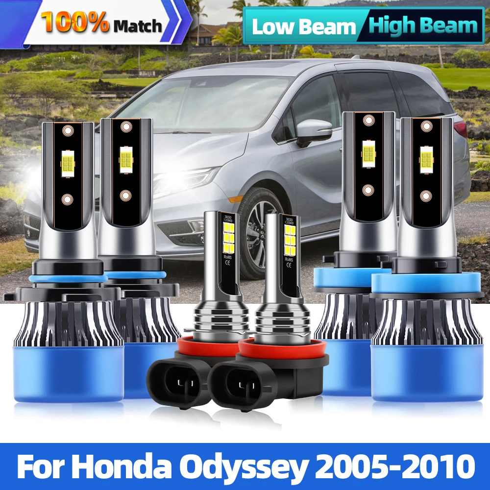 

Car Headlight LED 9005 9006 HB3 HB4 H11 Fog Light 6000K 20000LM 120W CSP Chip Auto Headlamp Bulbs For Honda Odyssey 2005-2010