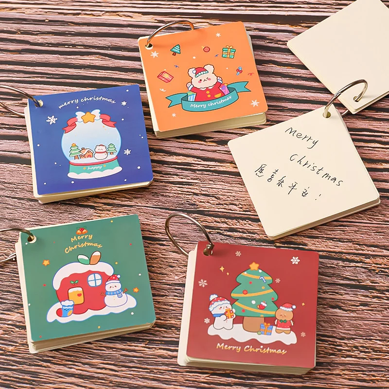 

Christmas Coil Book Student Stationery Notebook Creative Kawaii Planner Novelty Cute Mini Notebooks Student Office Supplies New